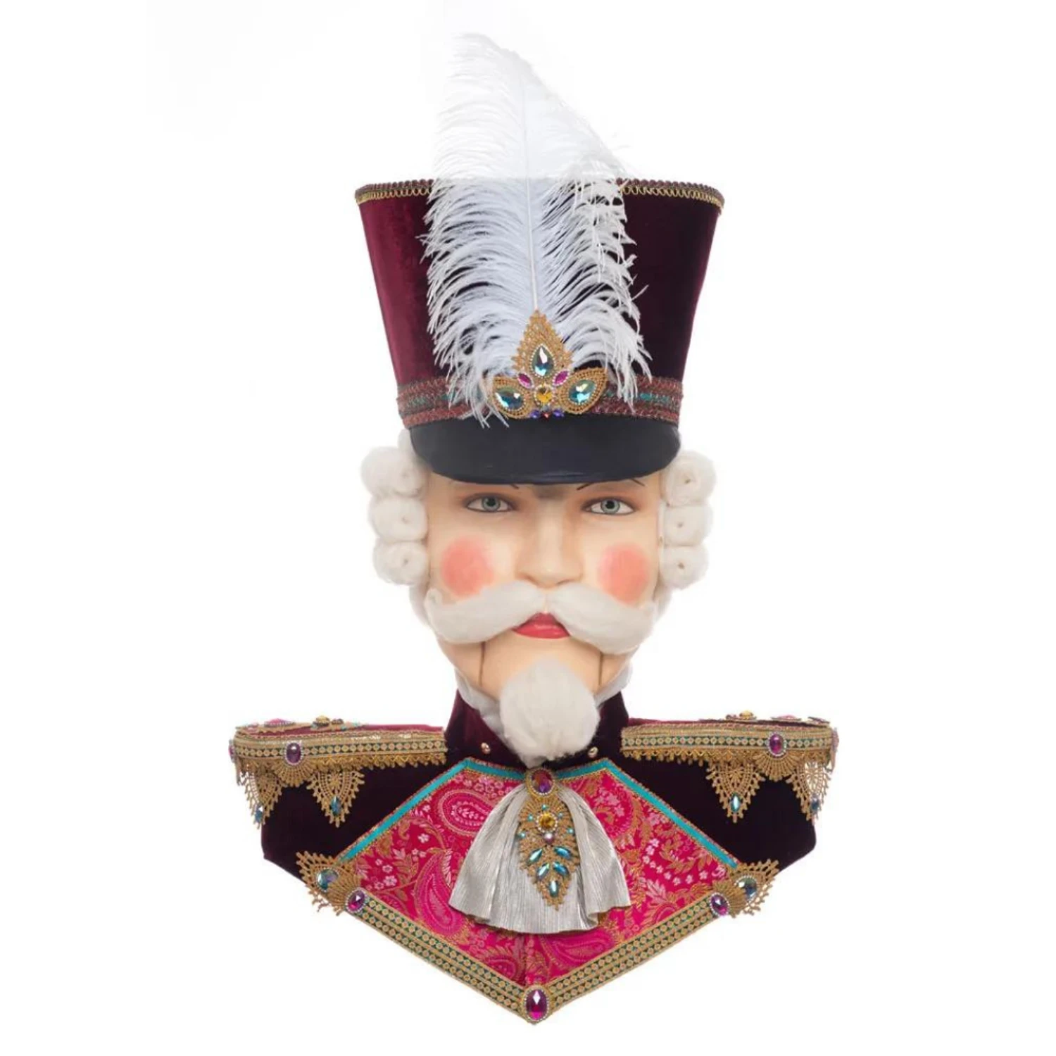 Katherine's Collection 35.5" Nutcracker Wall Mask Christmas Decoration 28-328849 1 Katherine's Collection 35.5" Nutcracker Wall Mask Christmas Decoration 28-328849