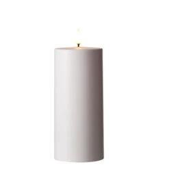 Uyuni 3" X 5" Or 7"Flat Top Moving Flame White Outdoor Pillar Battery Candle -Best Christmas Shop 4234504 75546.1686836812