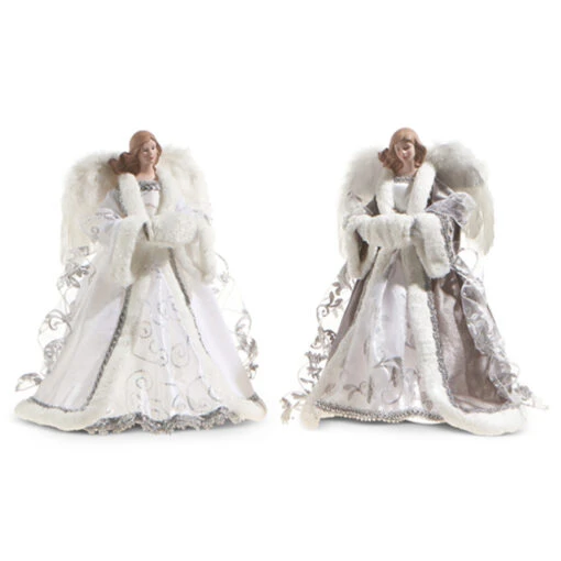 Raz 16" Angel Christmas Tree Topper Purple Or White 4315546 - Image 2