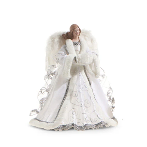 Raz 16" Angel Christmas Tree Topper Purple Or White 4315546 - Image 3