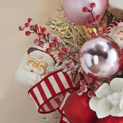 Raz 4" Santa Mug With Whipped Cream Glass Christmas Ornament 4320882