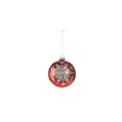 Raz 4" Red Jeweled Snowflake Glass Christmas Ornament 4324540 9 Raz 4" Red Jeweled Snowflake Glass Christmas Ornament 4324540 -Best Christmas Shop 4324540c 42614.1684861723