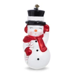 Raz 4.5" Or 8" Eric Cortina Snowman Blow Mold Glass Christmas Ornament 4253122 -Best Christmas Shop 4353172 1 65911.1685630650