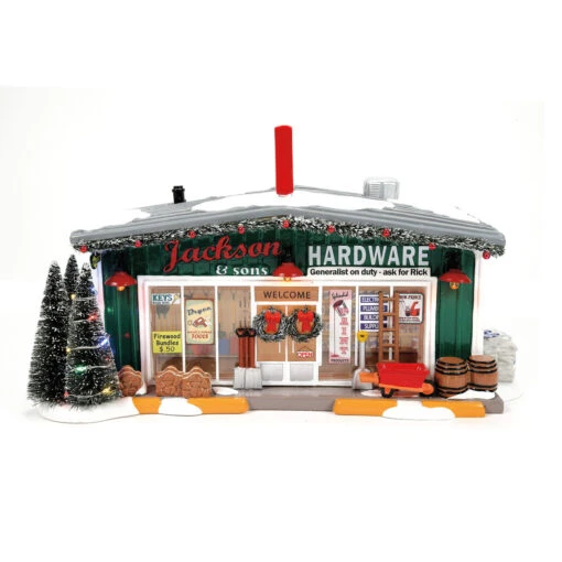 Department 56 Snow Village Jackson & Son's Hardware 6013447 - Image 2
