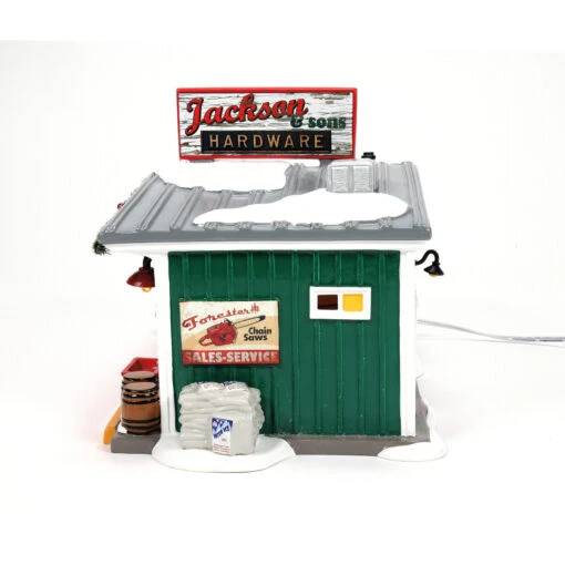 Department 56 Snow Village Jackson & Son's Hardware 6013447 - Image 4