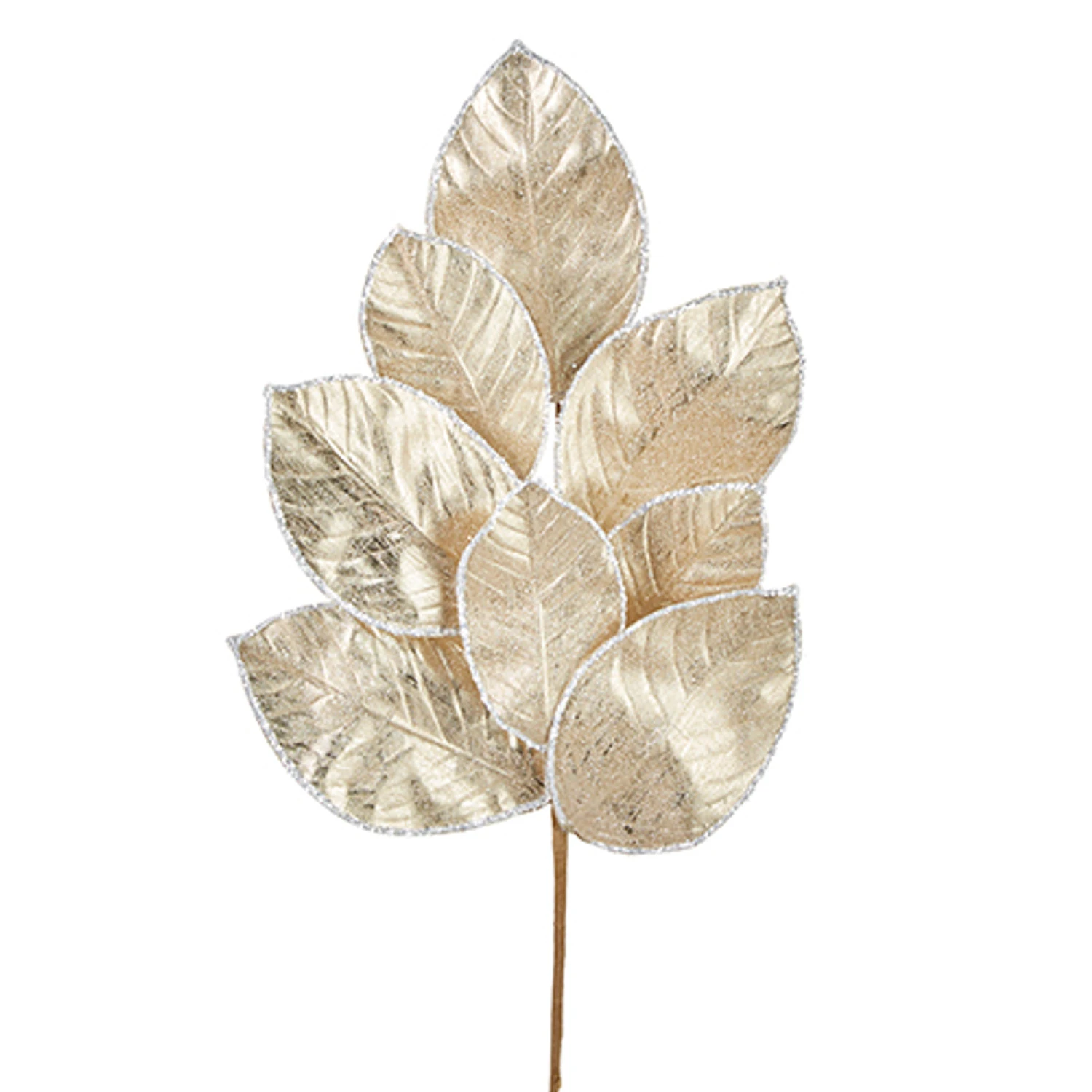 Raz 27" Gold Glittered Magnolia Leaf Christmas Tree Spray F4206770 2 Raz 27" Gold Glittered Magnolia Leaf Christmas Tree Spray F4206770 - Image 2