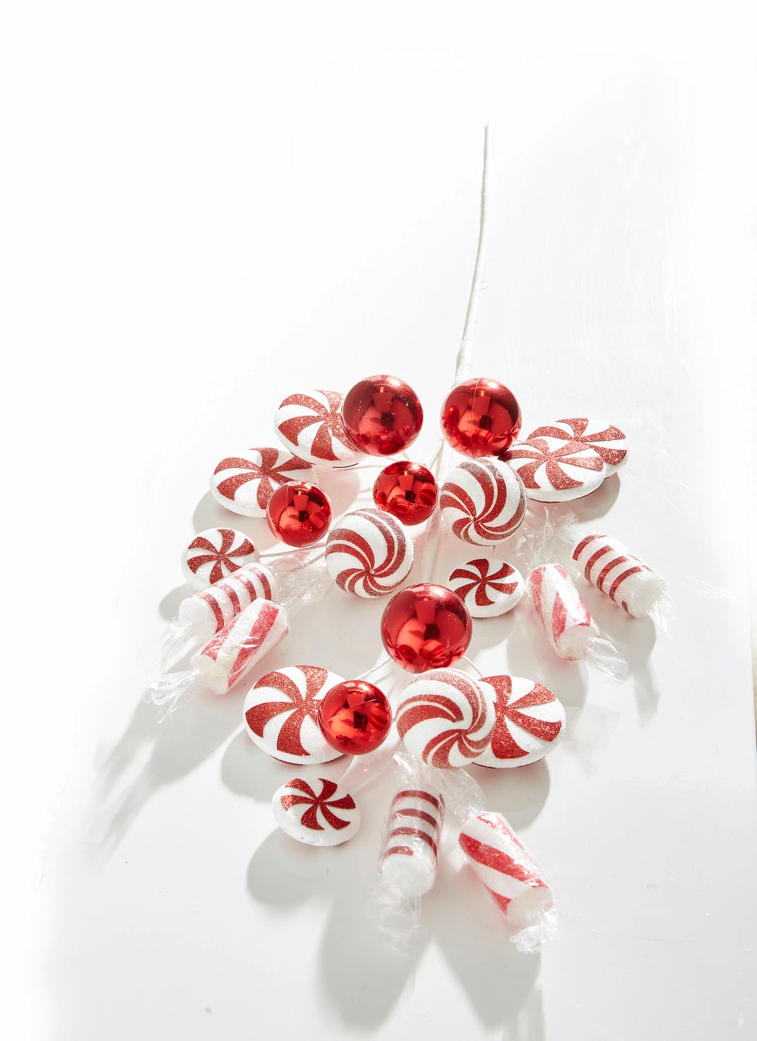 Raz 31" Large Peppermint Christmas Tree Spray F4206893 2 Raz 31" Large Peppermint Christmas Tree Spray F4206893 - Image 2