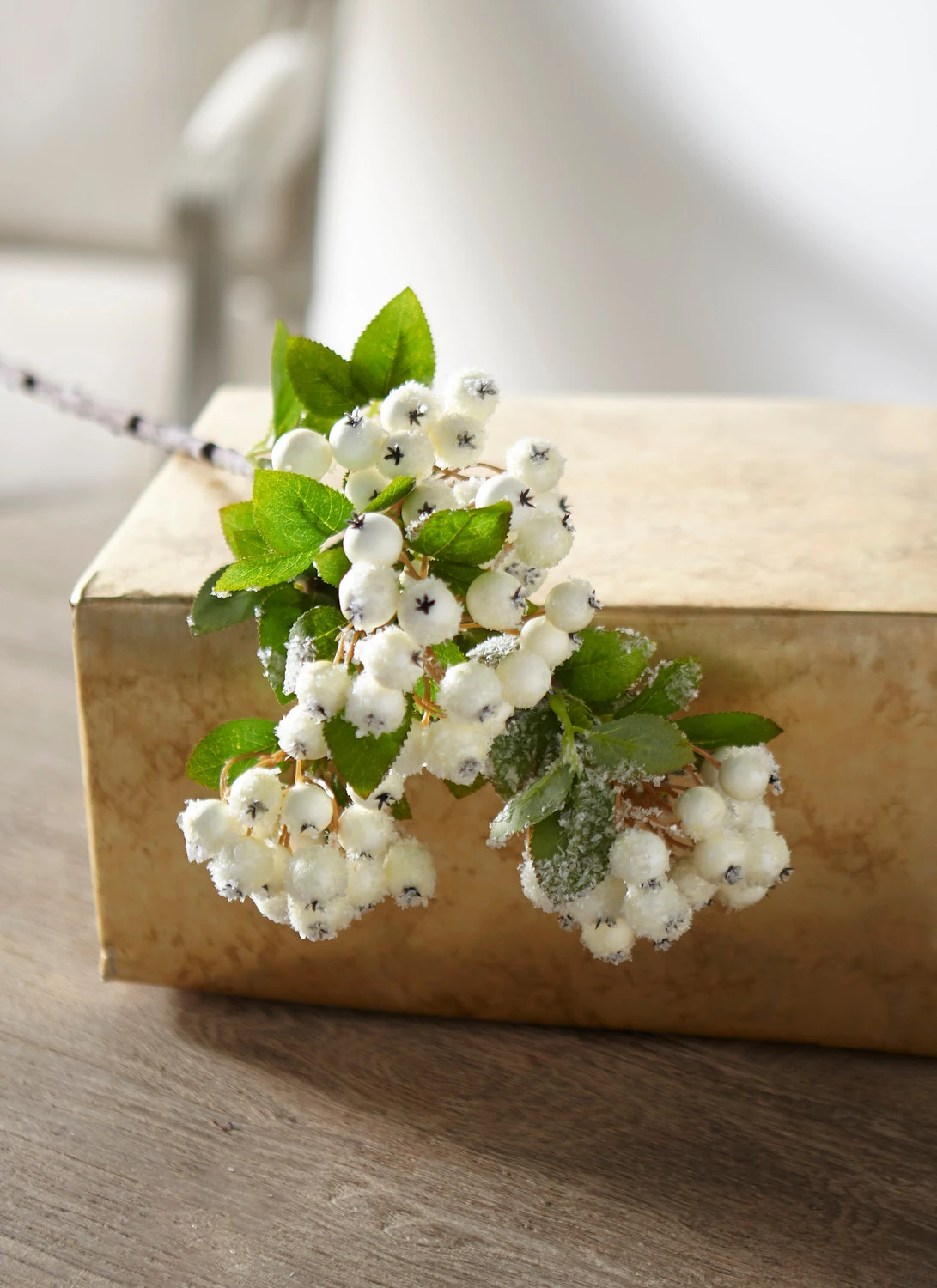 Raz 22.75" Snowy White Berry Bush Christmas Tree Pick F4212932 1 Raz 22.75" Snowy White Berry Bush Christmas Tree Pick F4212932