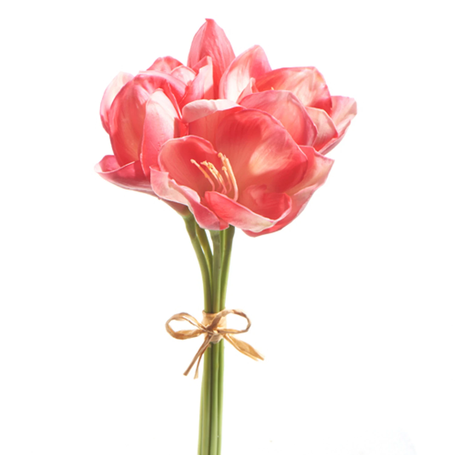 Raz 12.5" Real Touch Pink Amaryllis Bundle Christmas Tree Accessory F4302309 2 Raz 12.5" Real Touch Pink Amaryllis Bundle Christmas Tree Accessory F4302309 - Image 2