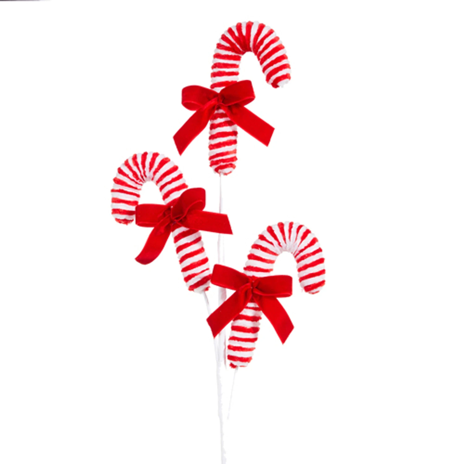 Raz 22" Candy Cane Christmas Tree Pick F4306674 2 Raz 22" Candy Cane Christmas Tree Pick F4306674 - Image 2
