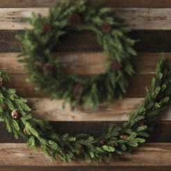 Raz 6' Evergreen And Pine Christmas Garland G4212945