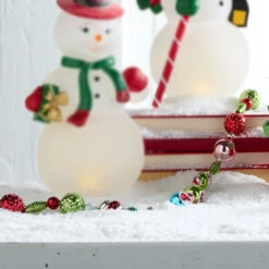 Raz 7' Vintage Glass Christmas Tree Garland G4320031