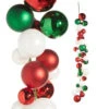 Raz 4' Red, Green, And White Ball Garland G4332703