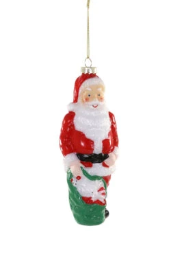 Cody Foster 6.25" Santa Blow Mold Glass Christmas Ornament GO-8880