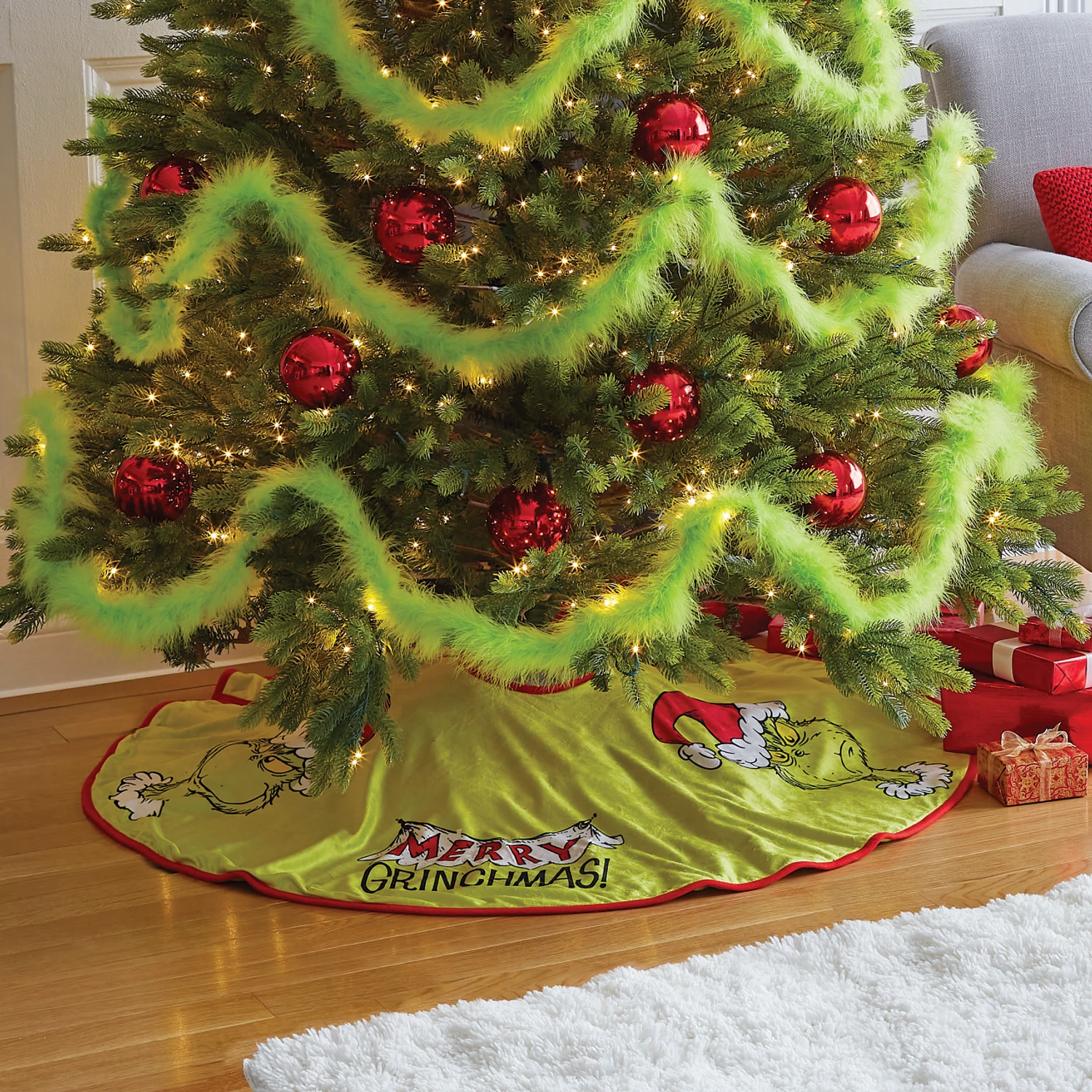 Department 56 The Grinch Christmas Tree Skirt ND6010016 1 Department 56 The Grinch Christmas Tree Skirt ND6010016