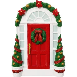 Red Door With Wreath Personalized Christmas Ornament OR2297 5 Red Door With Wreath Personalized Christmas Ornament OR2297 -Best Christmas Shop OR2297 36881.1653593270