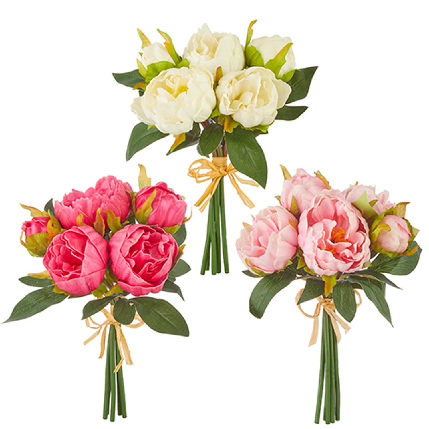 Raz 10.5" Real Touch Peony Bundle XF3702116 2 Raz 10.5" Real Touch Peony Bundle XF3702116 - Image 2