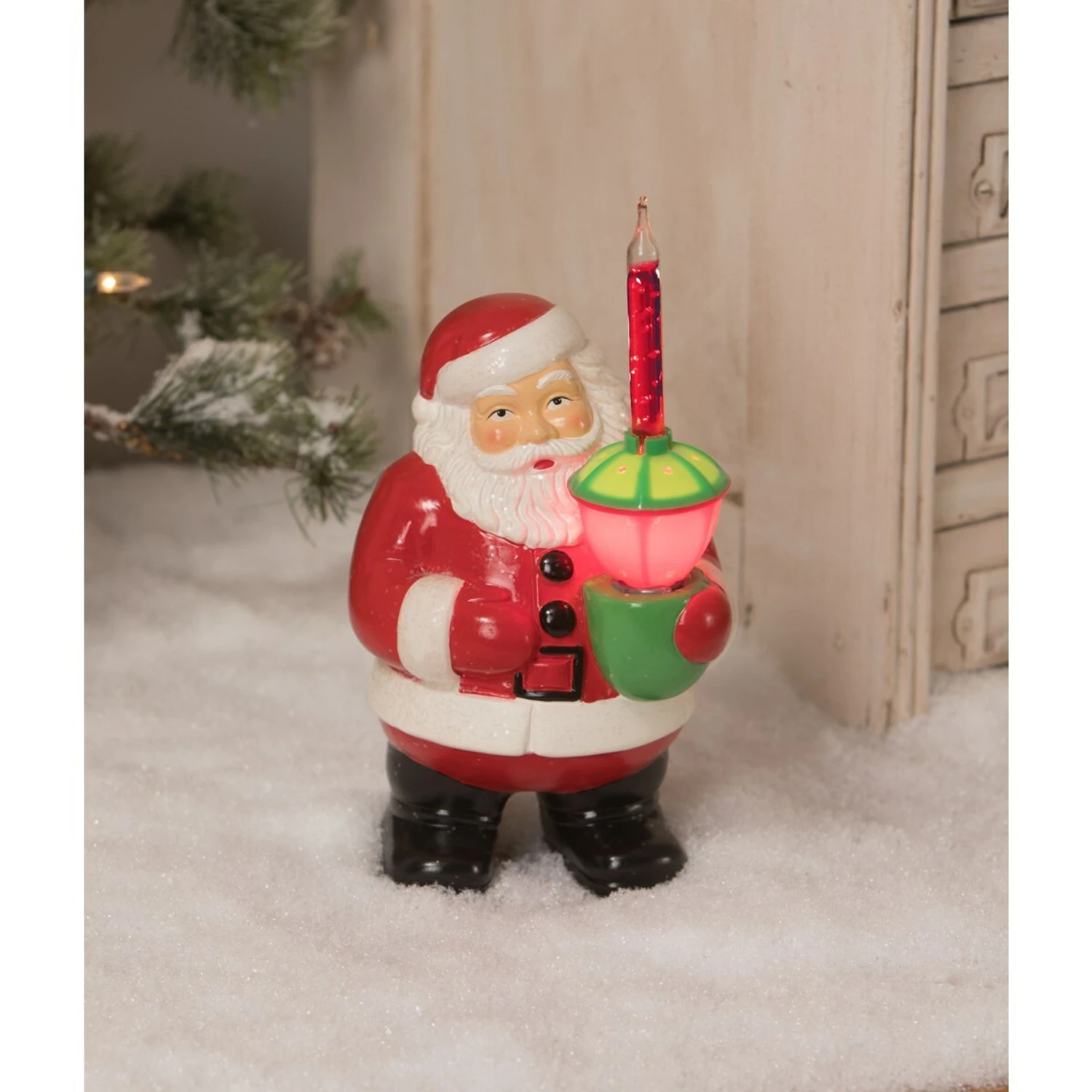 7" Bethany Lowe Santa Claus Figure With Bubble Light LG9867 1 7" Bethany Lowe Santa Claus Figure With Bubble Light LG9867