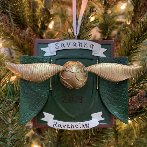 Hallmark 3" Harry Potter Golden Snitch Personalized Christmas Ornament 3HCM1000 - Image 2