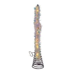 Kurt Adler 12.2" LED Lighted Warm White Silver Tinsel Star Christmas Tree Topper AD1022WW 13 Kurt Adler 12.2" LED Lighted Warm White Silver Tinsel Star Christmas Tree Topper AD1022WW -Best Christmas Shop apibnuzym 42097.1646091909