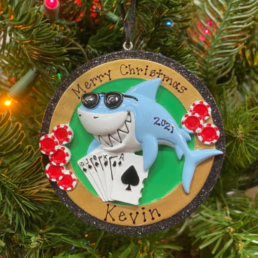 Card Shark Personalized Christmas Ornament OR1695 - Image 2