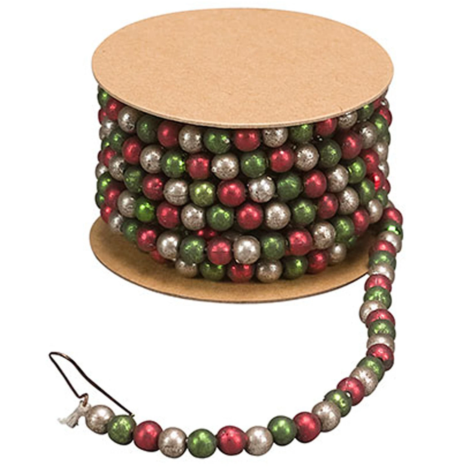 Primitives By Kathy 6' Mini Green And Red Glass Beaded Christmas Tree Garland 21843 1 Primitives By Kathy 6' Mini Green And Red Glass Beaded Christmas Tree Garland 21843