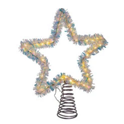 Kurt Adler 12.2" LED Lighted Warm White Silver Tinsel Star Christmas Tree Topper AD1022WW 19 Kurt Adler 12.2" LED Lighted Warm White Silver Tinsel Star Christmas Tree Topper AD1022WW -Best Christmas Shop apigo3jyv 57256.1646091916