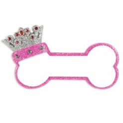 Pink Dog Bone With Princess Crown Personalized Christmas Ornament -Best Christmas Shop apimzgr1e 86528.1646091871
