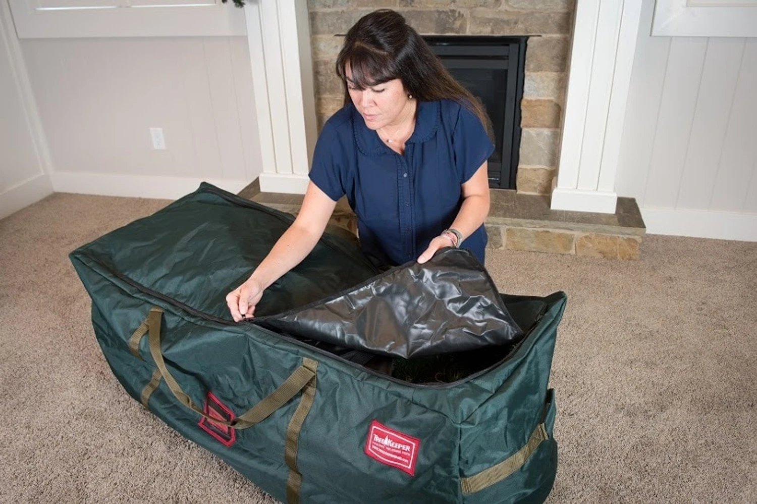 Treekeeper Drop Stand 9' Christmas Tree Storage Duffel TK-10709-RS 12 Treekeeper Drop Stand 9' Christmas Tree Storage Duffel TK-10709-RS - Image 12