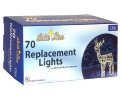 Brite Star 70 Count Clear White Wireframe Replacement Light Set 37-600-00