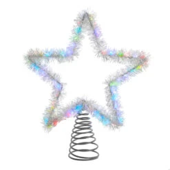 Kurt Adler 12.2" LED Lighted Silver Tinsel Star Christmas Tree Topper AD1022RGB 16 Kurt Adler 12.2" LED Lighted Silver Tinsel Star Christmas Tree Topper AD1022RGB -Best Christmas Shop apitbysg5 09804.1646091912