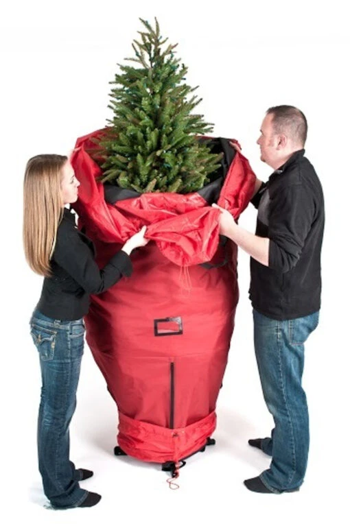 Santa's Bags 7.5' Medium Upright Christmas Tree Storage Bag SB-10100 - Image 2