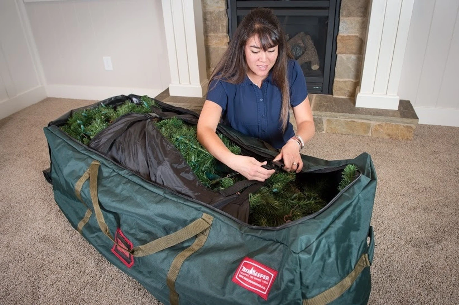 Treekeeper Drop Stand 9' Christmas Tree Storage Duffel TK-10709-RS 11 Treekeeper Drop Stand 9' Christmas Tree Storage Duffel TK-10709-RS - Image 11