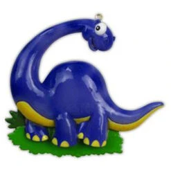 Blue Long Neck Dinosaur Personalized Christmas Ornament OR816-B -Best Christmas Shop apiusstnb 26836.1646091981