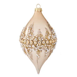 Raz 6" Gold Beaded Glass Christmas Ornament 4022874 8 Raz 6" Gold Beaded Glass Christmas Ornament 4022874 -Best Christmas Shop apiwuqrlu 78287.1646091883