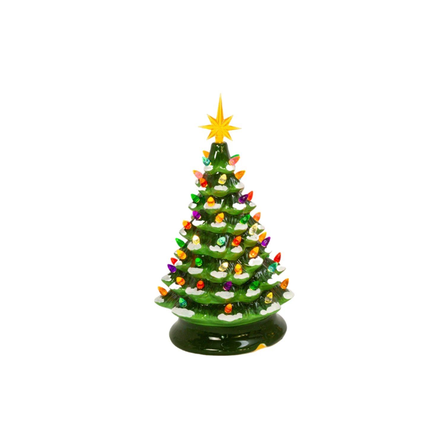 13.9" Battery Operated Lighted Musical Ceramic Christmas Tree Figure 2534180 2 13.9" Battery Operated Lighted Musical Ceramic Christmas Tree Figure 2534180 - Image 2