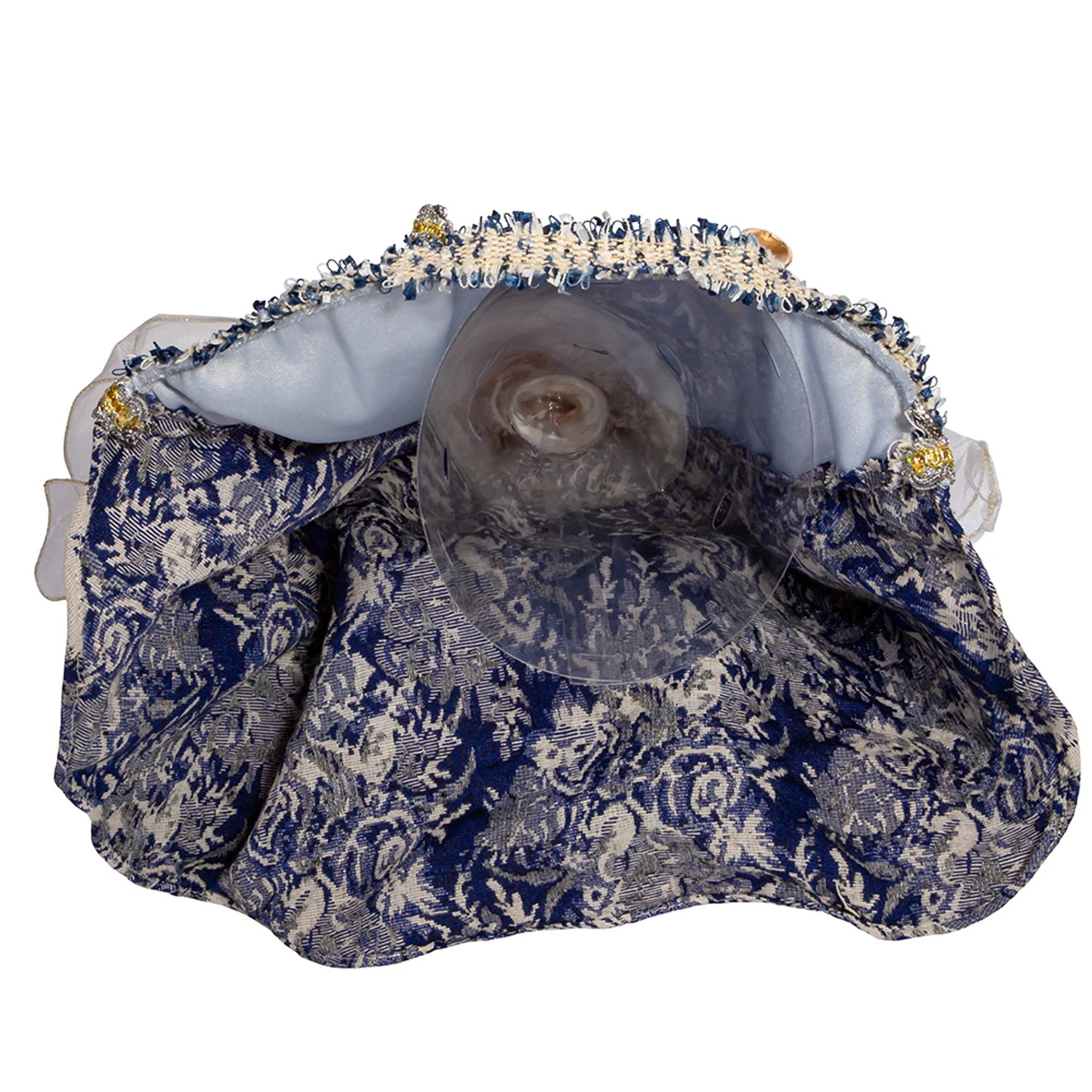 Kurt Adler 17" Indigo Blue Delft Angel Christmas Tree Topper J6099 7 Kurt Adler 17" Indigo Blue Delft Angel Christmas Tree Topper J6099 - Image 7